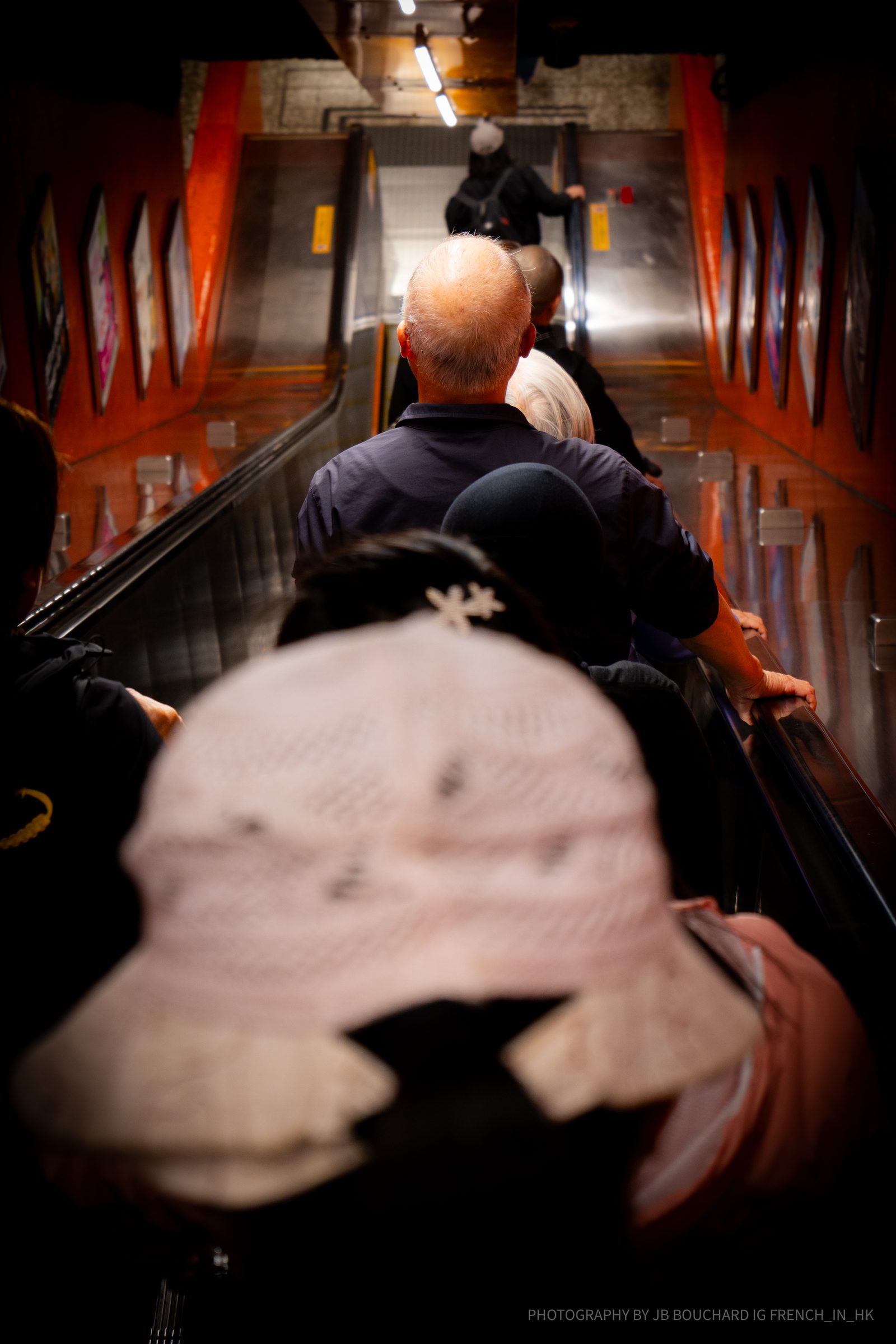 Street view — escalator Admiralty